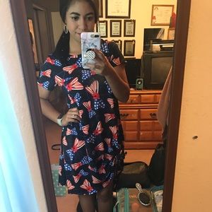 XS DISNEY BOWS VINTAGE AMERICANA LULAROE CARLY